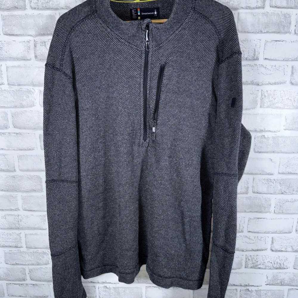 Smartwool Men's Charcoal Half-Zip Jacket